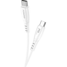 Foneng USB-C to USB-C cable Foneng X73, 60W, 1m (white)