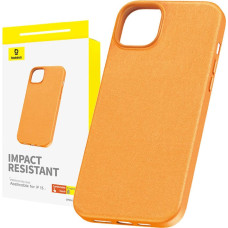 Baseus Phone Case for iPhone 15 Baseus Fauxther Series (Orange)