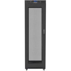 Lanberg Installation cabinet rack 19 42U 600x800 black, perforated lcd door (flat pack)