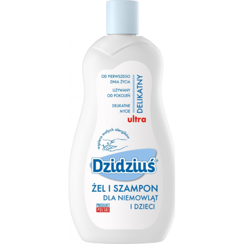 Dzidziuś Gel Shampoo for infants and children with wheat proteins 500ml