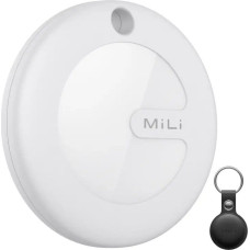 Mili Lokalizator GPS biały + czarne etui w formie breloka MiTag