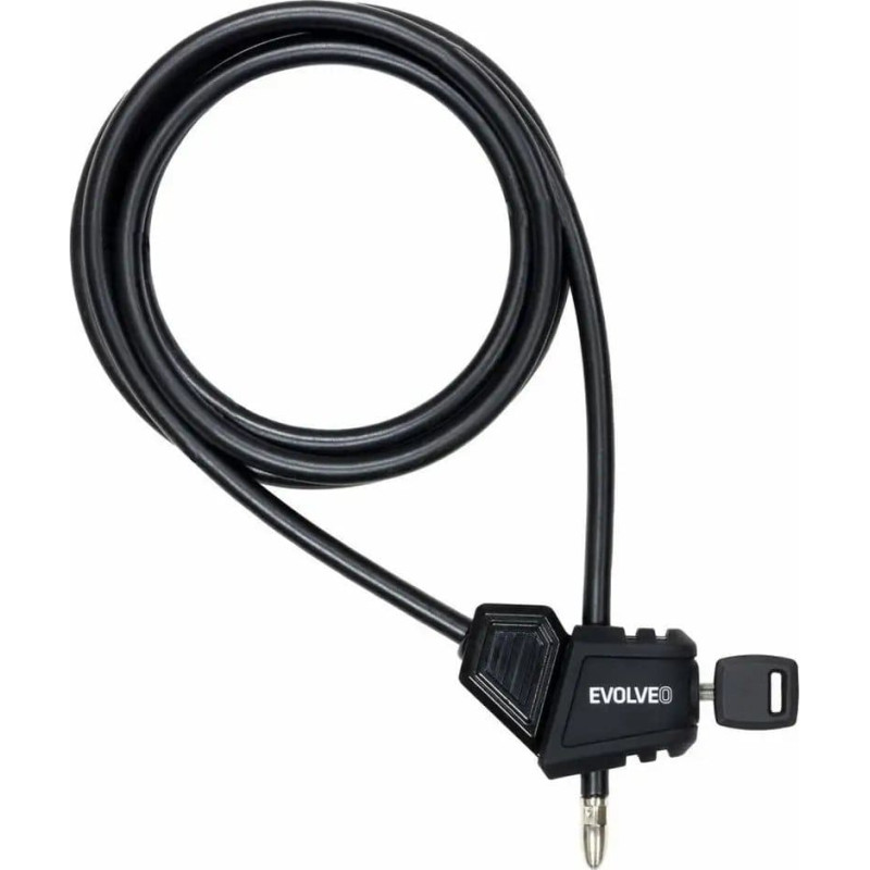 Evolveo Linka zabezpieczająca Evolveo EVOLVEO StrongVision LOCK, lanov&yacute; nastaviteln&yacute; z&aacute;mek 8mm x 2m