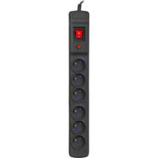 Armac Power strip Armac Multi M6 overvoltage 6 sockets 10 m black (M6/100/CZ)