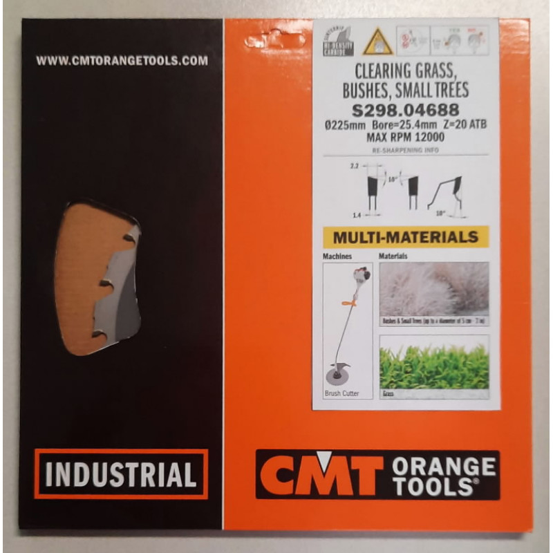 CMT Trimmera zāģripa 225 x 25,4 mm, Z20, CMT