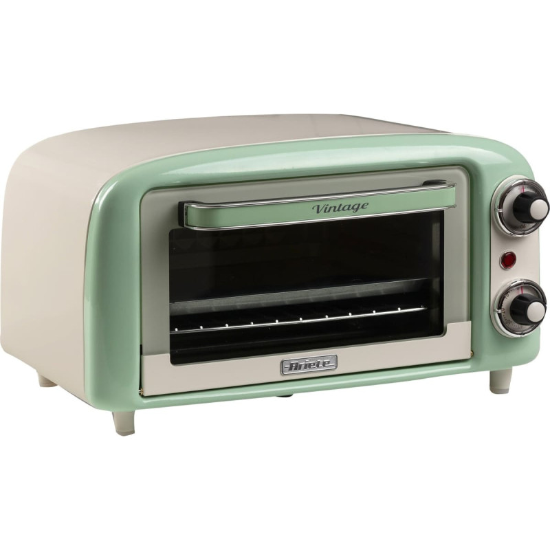 Ariete Mini Oven Vintage Green white/light green, 800 watts, 10 liters