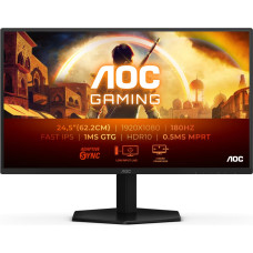 AOC G4 25G42E monitori 62,2 cm (24.5") 1920 x 1080 pikseļi Full HD LED Melns, Sarkans