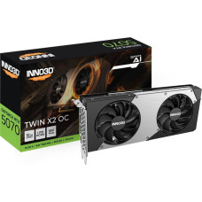Inno3D GeForce RTX 5070 TWIN X2 OC (black, DLSS 4, 3x DisplayPort, 1x HDMI 2.1)
