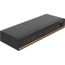 Delock USB 2.0 to 12 Port Serial RS-232 Hub, USB Hub with Surge Protection and Extended Temperature Range