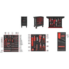 Einhell WÓZEK NARZĘDZIOWY  6-SZUFLAD 149el.