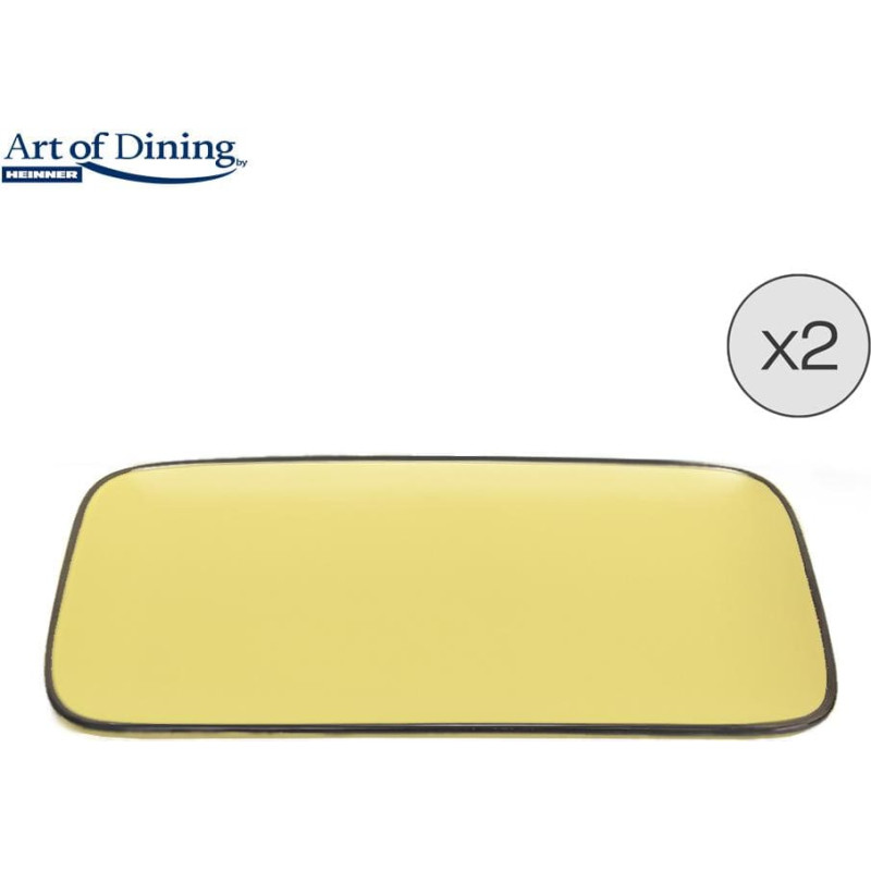 Keramikas servēšanas paplātes 2gab. 32x20cm MEDEEA HR-WDF-M322 HEINNER