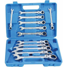 Satra KLUCZE PŁASKO-OCZKOWE  PRZEGUBOWE Z GRZECHOTKĄ 8-22mm