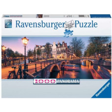 Ravensburger Polska Puzzle 2D 1000 elements: Panorama of Amsterdam