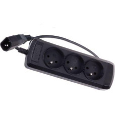 Natec Power Strip for UPS 0.6m (3 sockets) Black