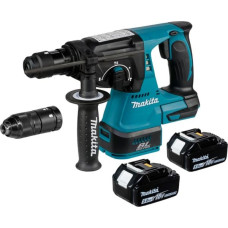 Makita MŁOT WIERCĄCO-KUJĄCY SDS-PLUS 18V 2J 2 x 5,0Ah BLDC + DODATKOWY UCHWYT DHR243RTJ