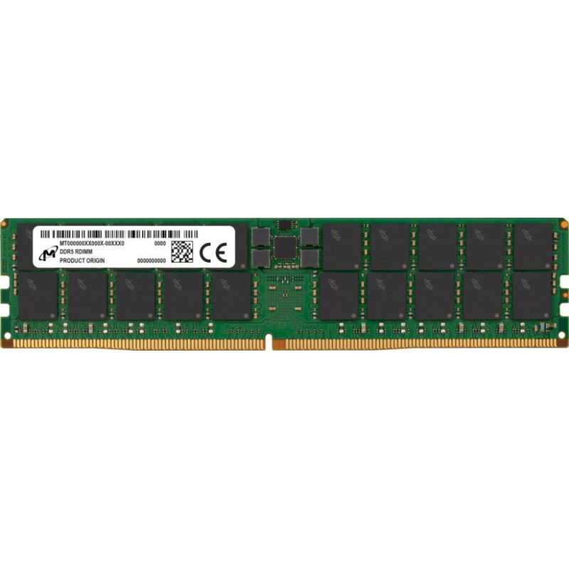 Micron Server Memory Module|MICRON|DDR5|64GB|RDIMM/ECC|5600 MHz|CL 46|1.1 V|MTC40F2046S1RC56BR