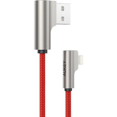 Aukey CB-AL04 Red OEM N ylon USB - Lightning Ca