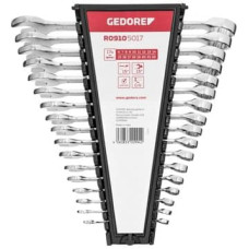 Gedore red Ratchet Spanner Set metric   17-pieces