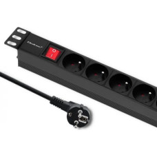 Qoltec Power strip for RACK 1U 16A, PDU, 8xFRENCH, 2m