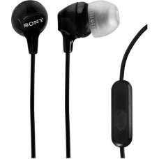 Sony MDR-EX15AP Austiņas Vadu Ausīs Zvani / mūzika Melns