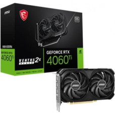 MSI Karta graficzna RTX 4060 Ti VENTUS 2X BLACK E1 OC 8GB GDDR6 128bit