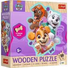 Trefl Wooden puzzle 50 pieces Paw Patrol A cheerful group of papies