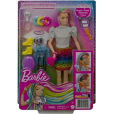 Mattel Doll Barbie Leopard Rainbow Hair