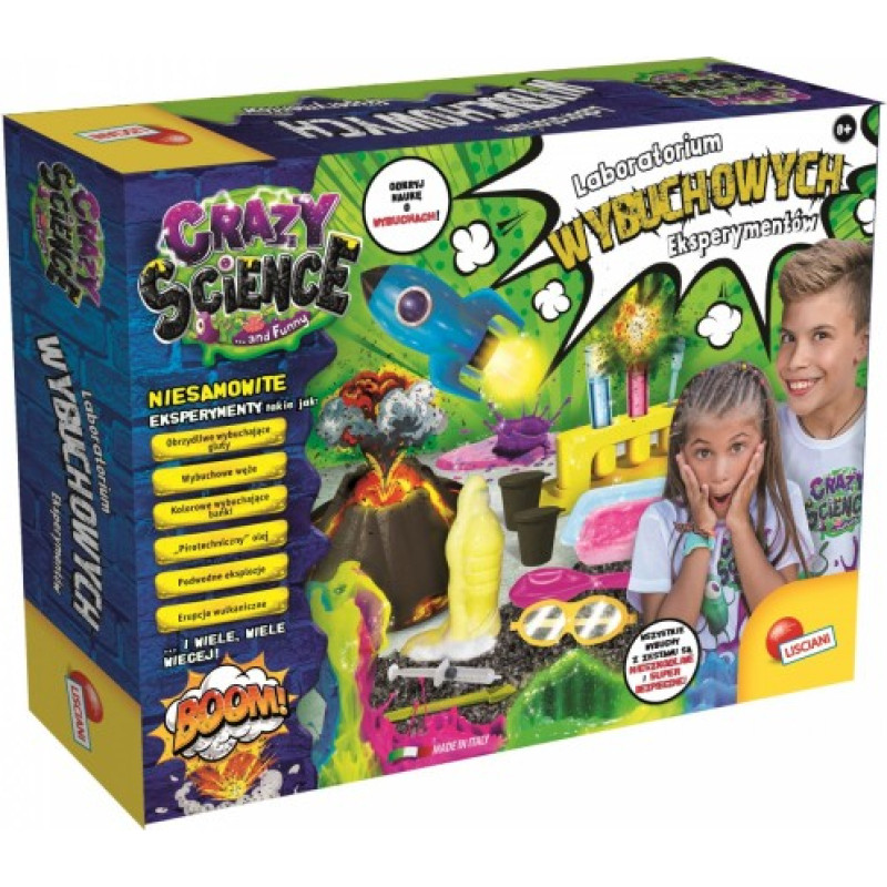 Lisciani Science set Crazy Science Laboratory of explosive