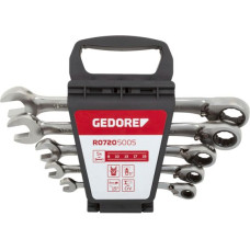 Gedore red Combination Ratchet open-end Spanner Set  5-pieces