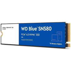 Western Digital SSD|WESTERN DIGITAL|Blue SN580|1TB|M.2|PCIe Gen4|NVMe|TLC|Write speed 4150 MBytes/sec|Read speed 4150 MBytes/sec|2.38mm|TBW 600 TB|MTBF 1500000 hours|WDS100T3B0E