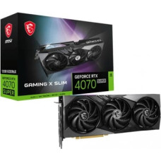 MSI Graphics card RTX 4070 SUPER 12G GAMING X SLIM GDDRX6 192bit