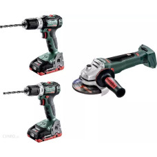 Metabo .ZESTAW COMBO 18V (WB 18LTX BL +BS 18 L +SB 18 L)  2x5,2Ah 4x2,0Ah