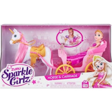 Zuru Sparkle Girlz Doll Princess 10.5 inches with carriage