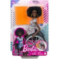 Mattel Barbie Fashionistas Doll 194 With Wheelchair & Ramp, Curly Brown Hair, Romper & Accessories