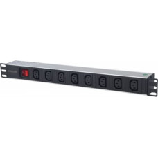 Intellinet Power strip rack 19 1U 110V-250V/10A 8x C13