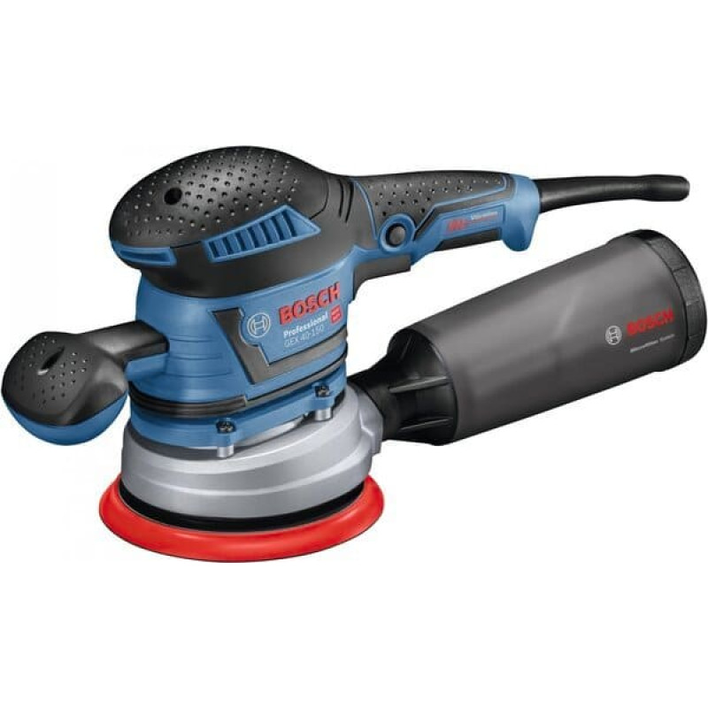 Bosch GEX 40-150 Diska slīpmašīna 12000 RPM 24000 svārstības minūtē Melns, Zils, Sarkans 400 W