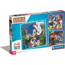 Clementoni Puzzles 3x48 elements Sonic