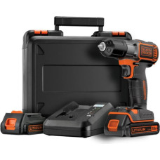 Black+Decker WIERTARKO-WKRĘTARKA 18V 2 x 1,5AH LI-ION AUTOSENSE + WALIZKA ASD18KB