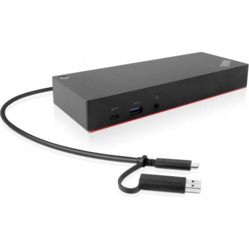 Lenovo Origin Storage 40AF0135EU dokstacija Dok-ligzda USB 3.2 Gen 1 (3.1 Gen 1) Type-A + Type-C Kokogles, Sarkans