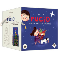 Nasza Księgarnia Puzzle 22 elements Pucio and Misia dress up chrismas tree