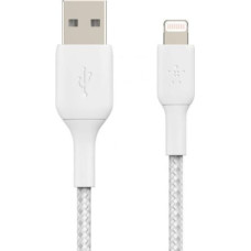 Belkin Cable Braided USB-Light ning 15cm White