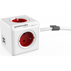 Allocacoc PowerCube USB Extended 1,5m 2402 Red