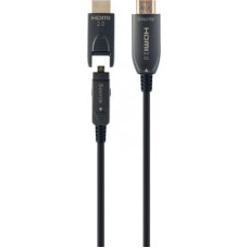 Gembird Cable AOC High Speed HDMI with ethernet 50 m with adapter D/A