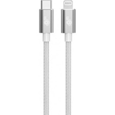 TB Kabel Lightning MFi - USB C srebrny 1m