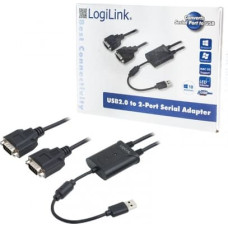 Logilink USB 2.0 to 2x serial adapter