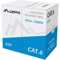 Lanberg Cable UTP Cat.6 CU 305 m wire grey