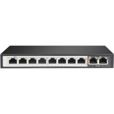 Extralink Switch Perses 8X EX-SG1008PE 10/100/1000M TX PoE AT/AF, 2X GE SFP Full Gigabit PoE