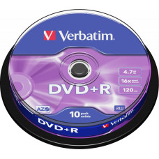 Verbatim DVD+R Matt Silver 4,7 GB 10 pcs