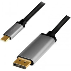 Logilink USB-C to DP cable, 4K 60Hz, alu, 1.8m