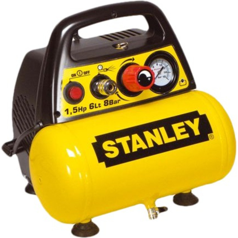 Stanley 6L 1.5HP 8Bar 180l/min kompresors bez eļļas