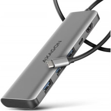 Axagon HMC-5H USB hub 5in1 5Gb ps, 3xUSB, HDMI, PD100W